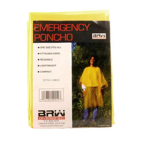 10 Mil Emergency Rain Poncho