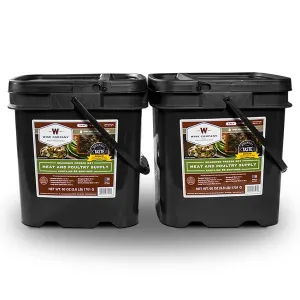 120 Serving Meat Package Includes: 2 Freeze Dried Meat Buckets