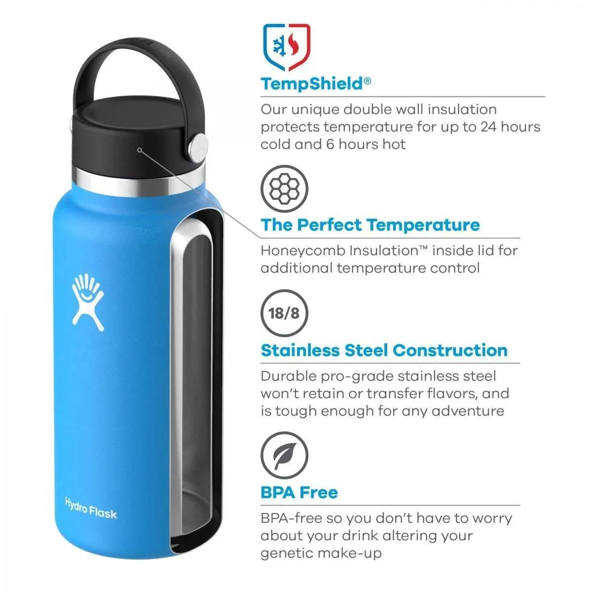 32 oz (946 ml) Wide Mouth Hydro Flask