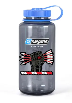 32 oz Nalgene Grey Wide Mouth Water Bottle. Multiple Designs.