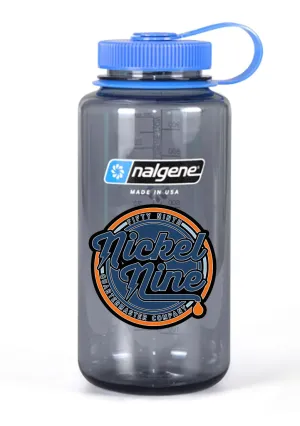 32 oz Nalgene Grey Wide Mouth Water Bottle.