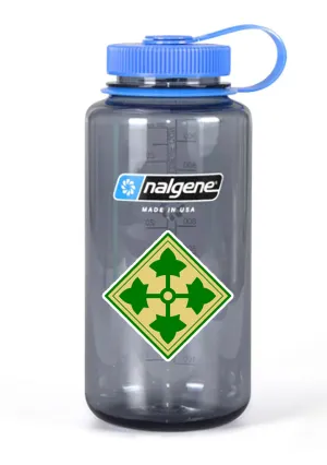 32 oz Nalgene Grey Wide Mouth Water Bottle.