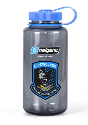 32 oz Nalgene Grey Wide Mouth Water Bottle.