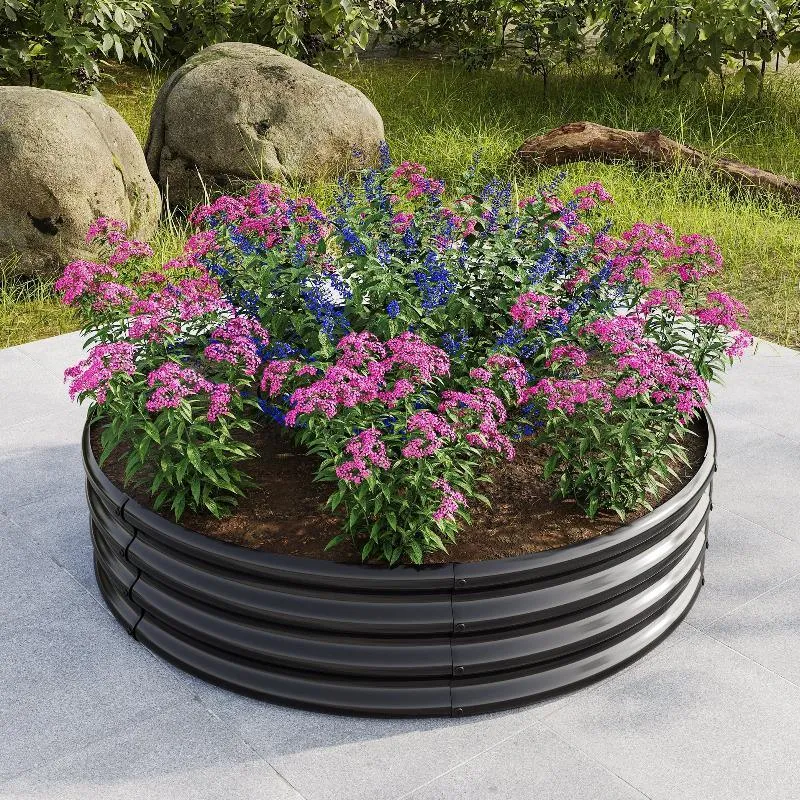 47.24*11.4" Tall Round Raised Garden Bed