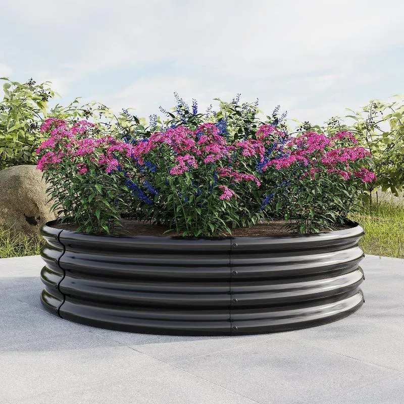 47.24*11.4" Tall Round Raised Garden Bed