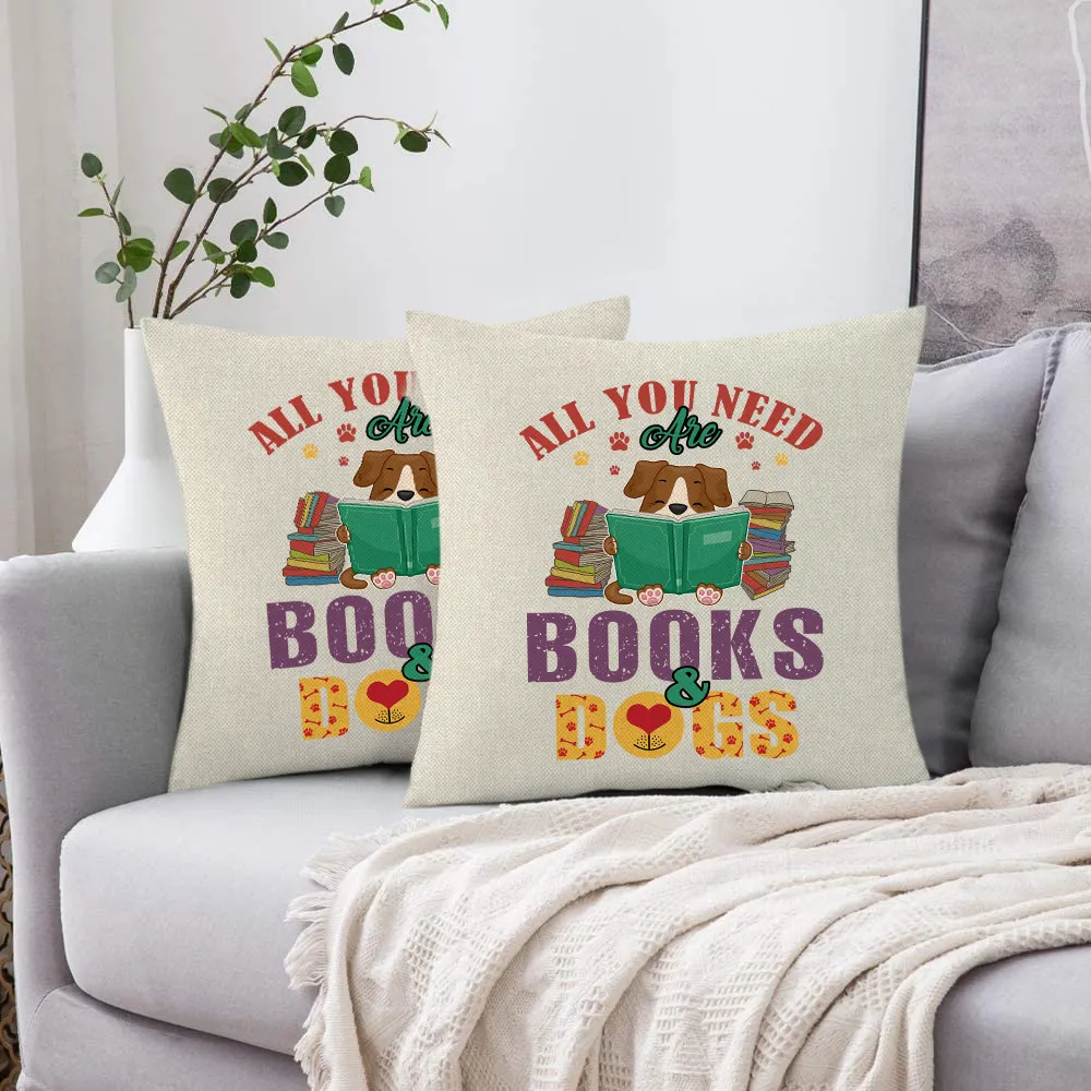 All You Need Are Books And Dogs Book Lovers Gift PILS45