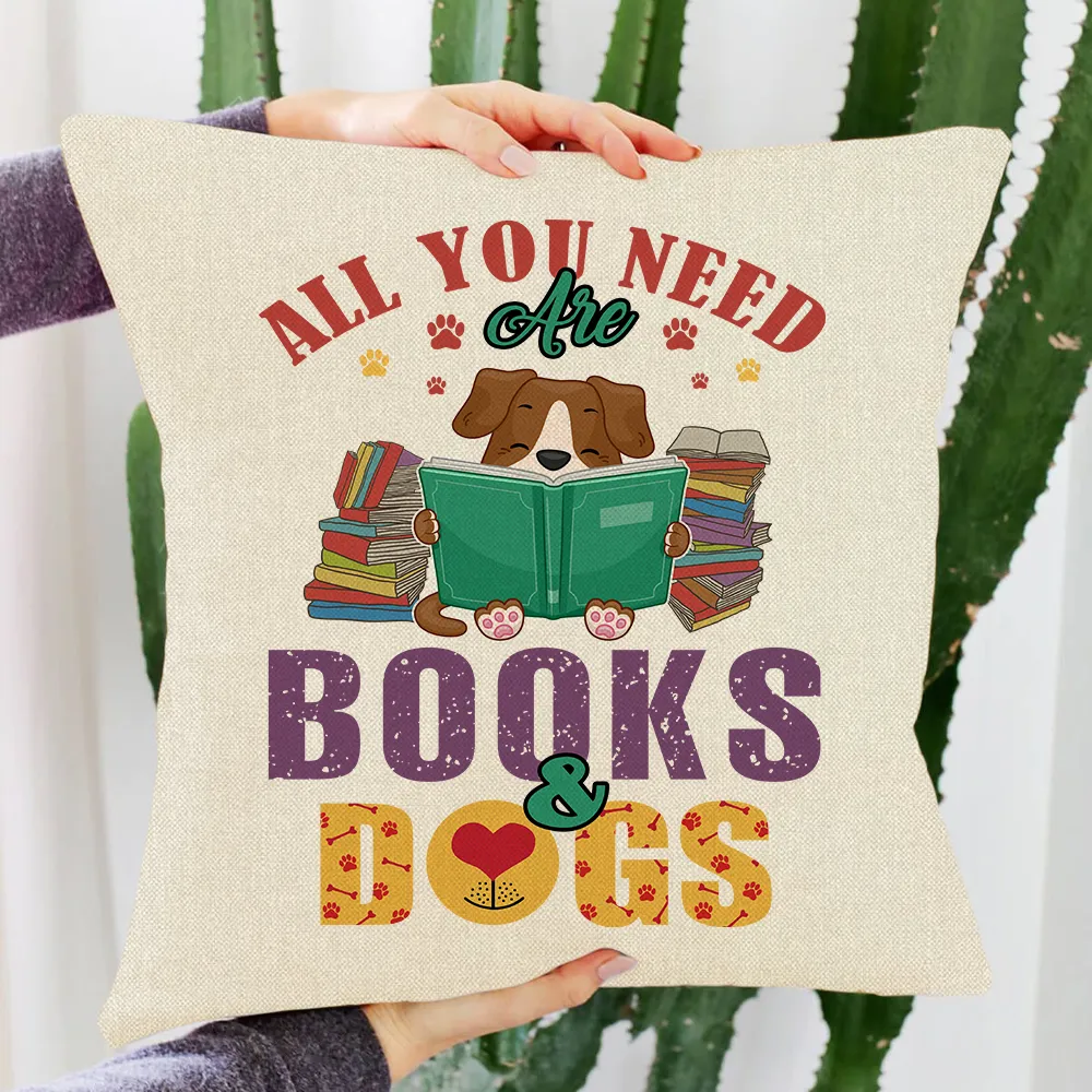 All You Need Are Books And Dogs Book Lovers Gift PILS45