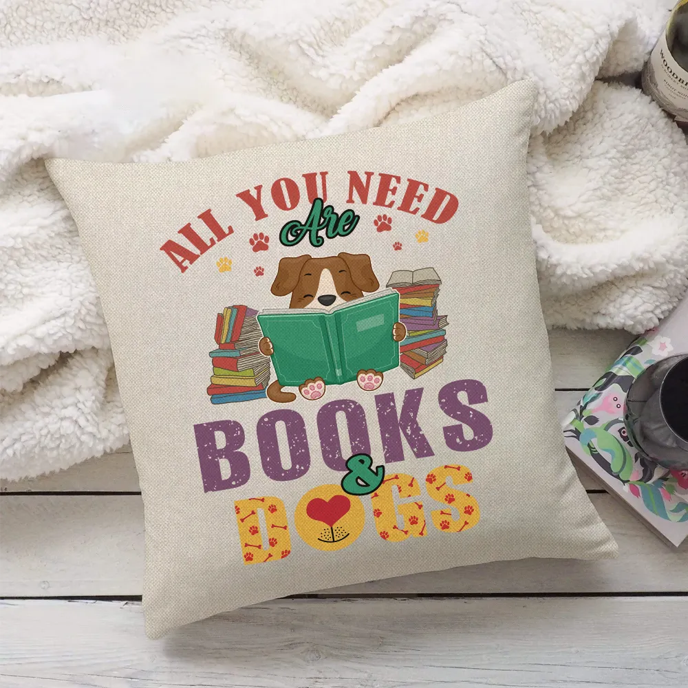 All You Need Are Books And Dogs Book Lovers Gift PILS45