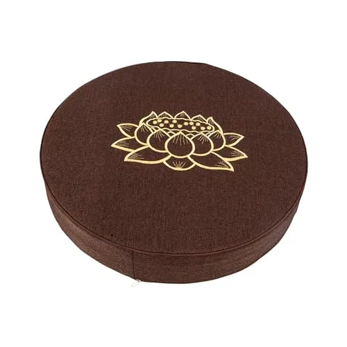 ATORSE® Yoga Cushion Buddhist Comfortable Floor Pillow For Women Men Yoga Stretching Coffee