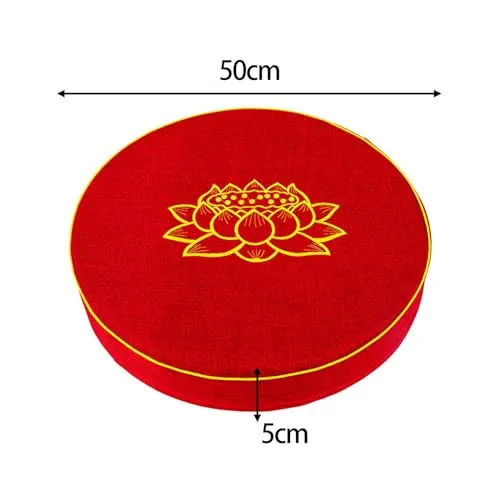 ATORSE® Yoga Cushion Buddhist Comfortable Floor Pillow For Women Men Yoga Stretching Red