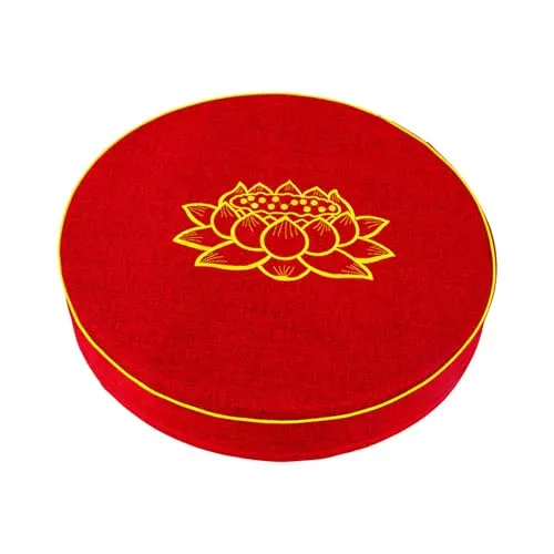 ATORSE® Yoga Cushion Buddhist Comfortable Floor Pillow For Women Men Yoga Stretching Red