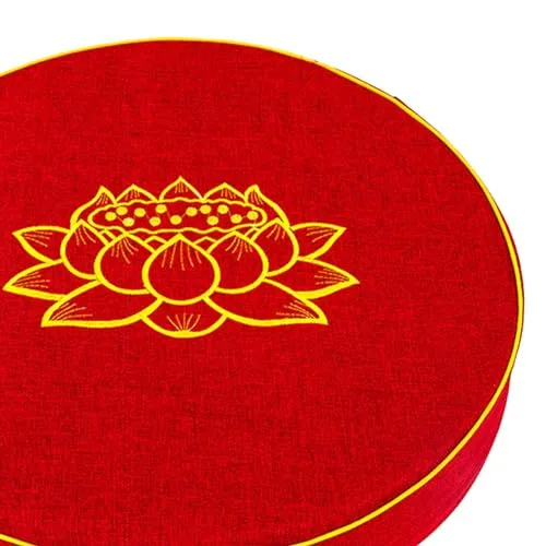 ATORSE® Yoga Cushion Buddhist Comfortable Floor Pillow For Women Men Yoga Stretching Red