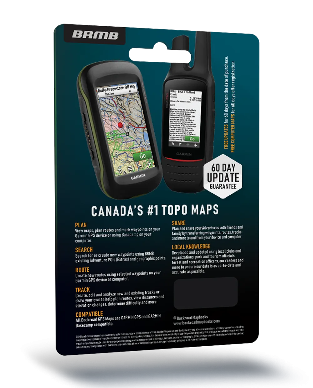 Backroad Mapbooks GPS Maps - SD Card British Columbia