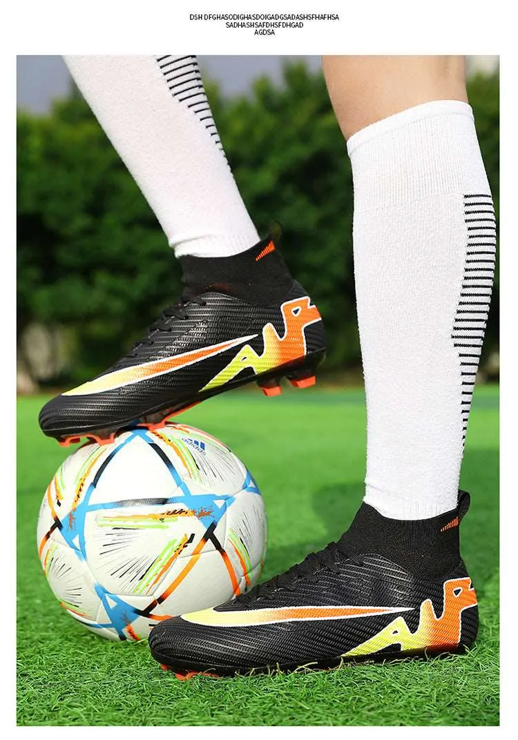 Breathable High-Top Adult  Soccer Cleats, Training