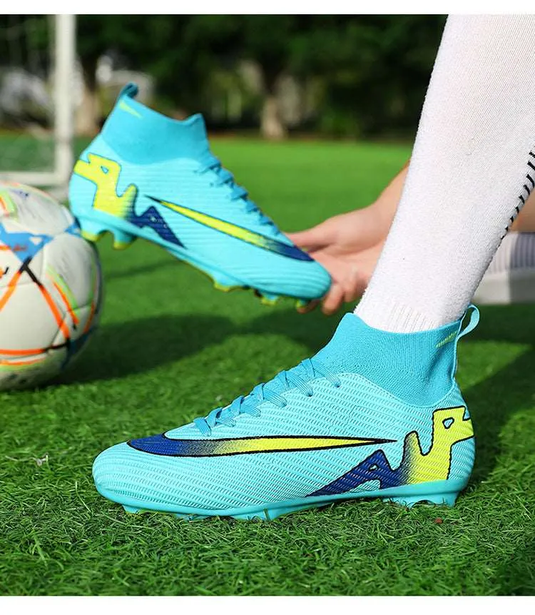 Breathable High-Top Adult  Soccer Cleats, Training