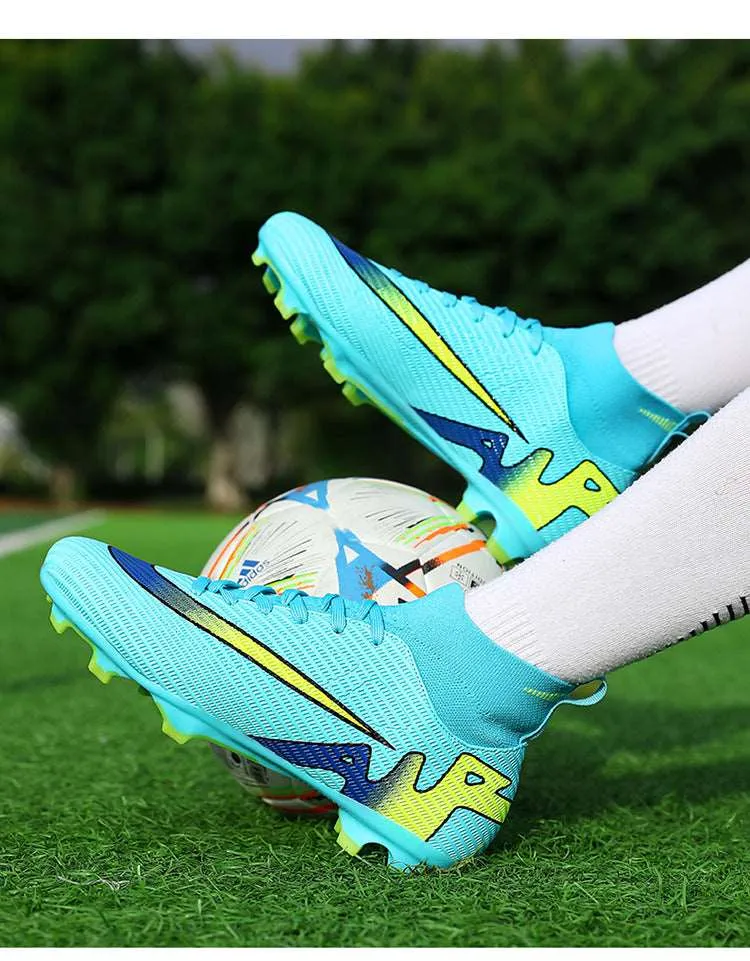 Breathable High-Top Adult  Soccer Cleats, Training