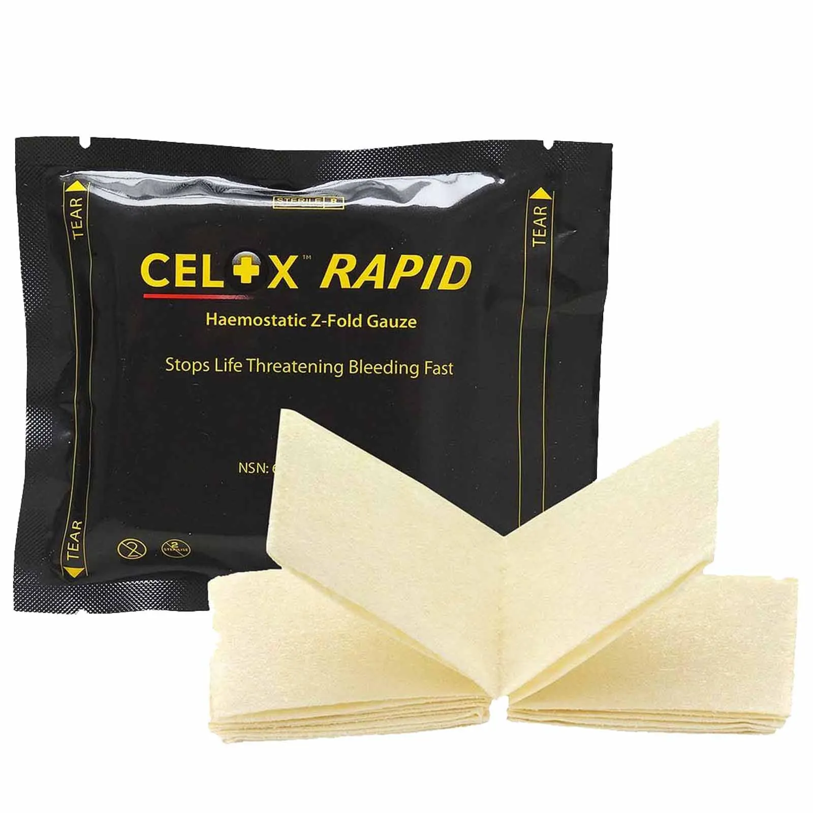 Celox Rapid Haemostatic Z-Fold Gauze - 5ft