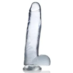 Clear C-Thru Dildo with Balls