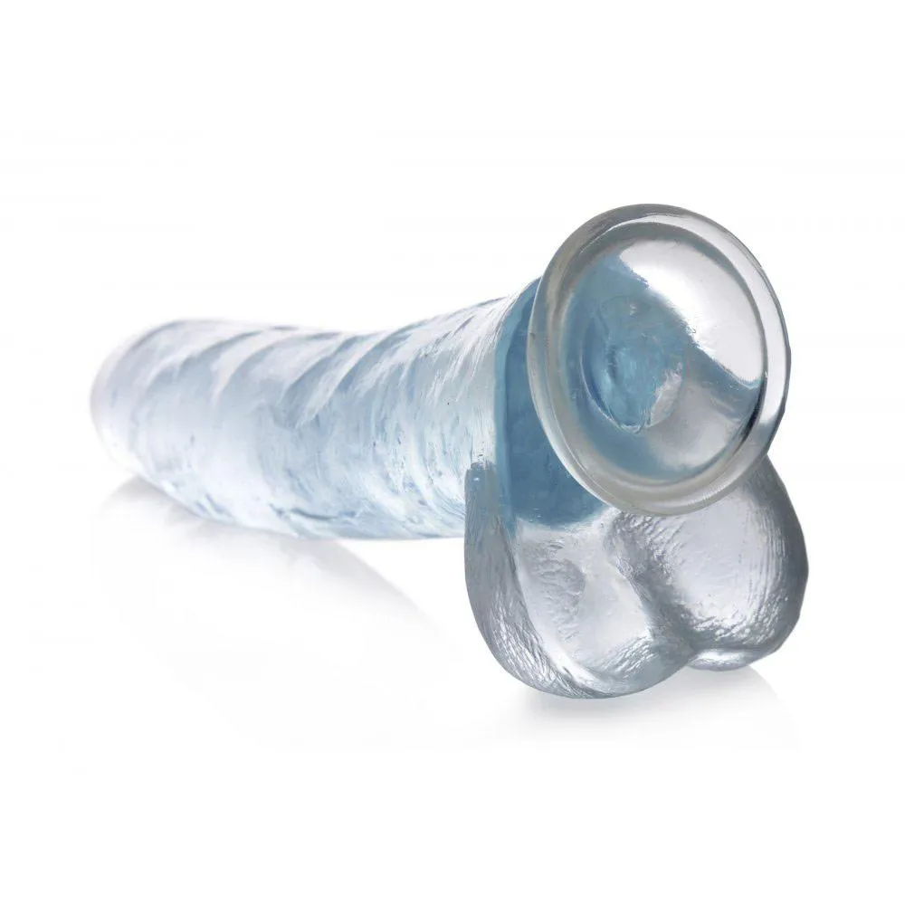 Clear C-Thru Dildo with Balls