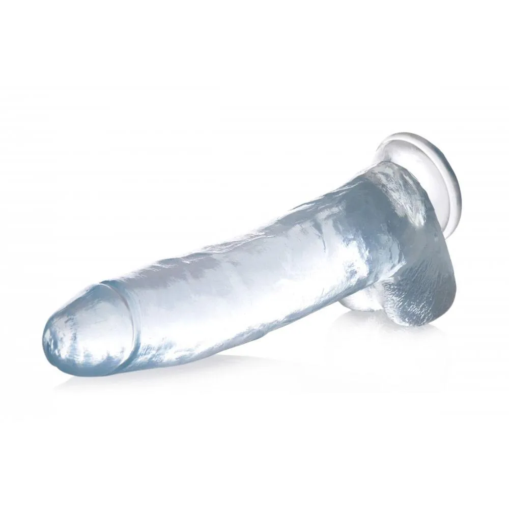 Clear C-Thru Dildo with Balls