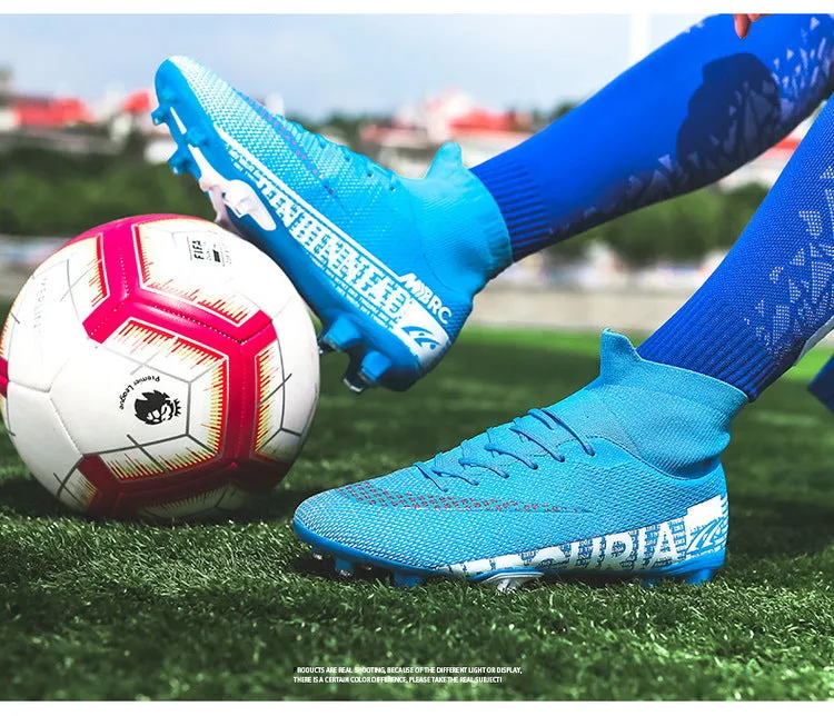 Colorful Adult and Kids' Soccer Cleats, Matches