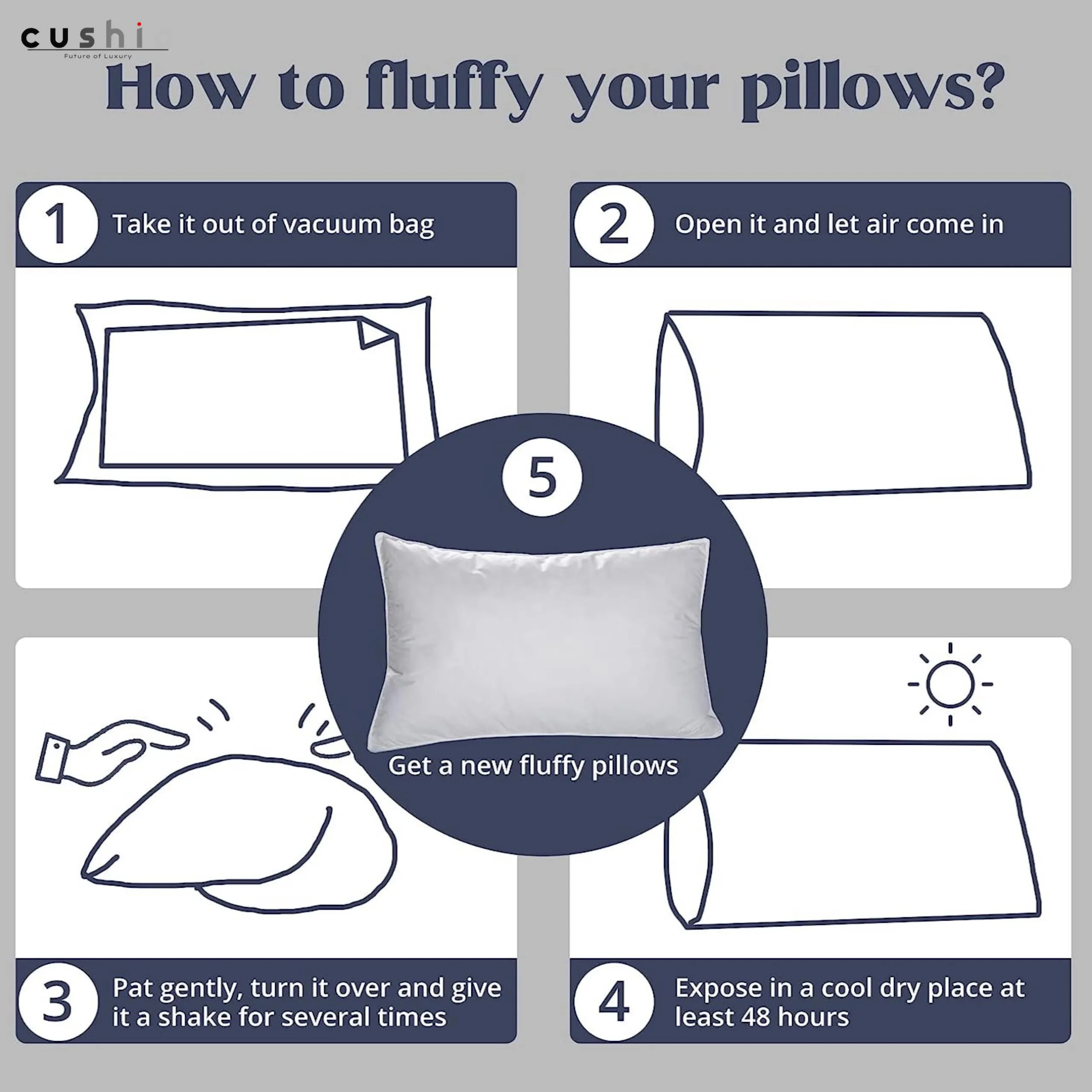 Cushio® White Microfibre Pillow - 27"x17" (Pack of 1) - Enhance Your Sleep Quality | Wake Up Refreshed