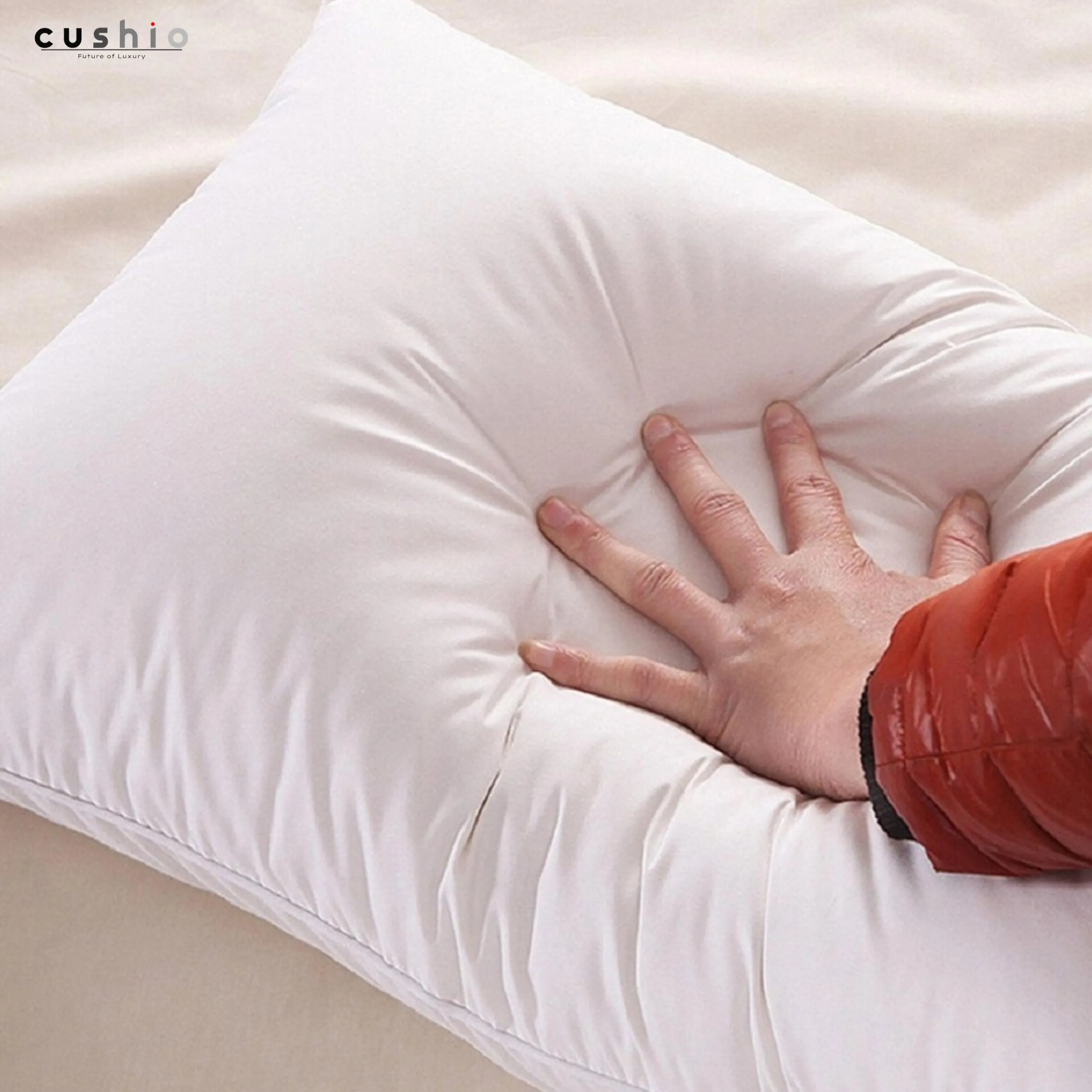 Cushio® White Microfibre Pillow - 27"x17" (Pack of 1) - Enhance Your Sleep Quality | Wake Up Refreshed