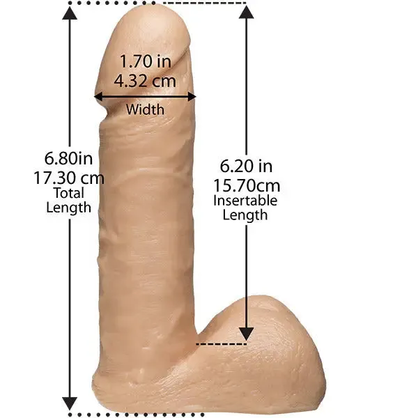 Doc Johnson Rubber Realistic Large Strap on Dildo