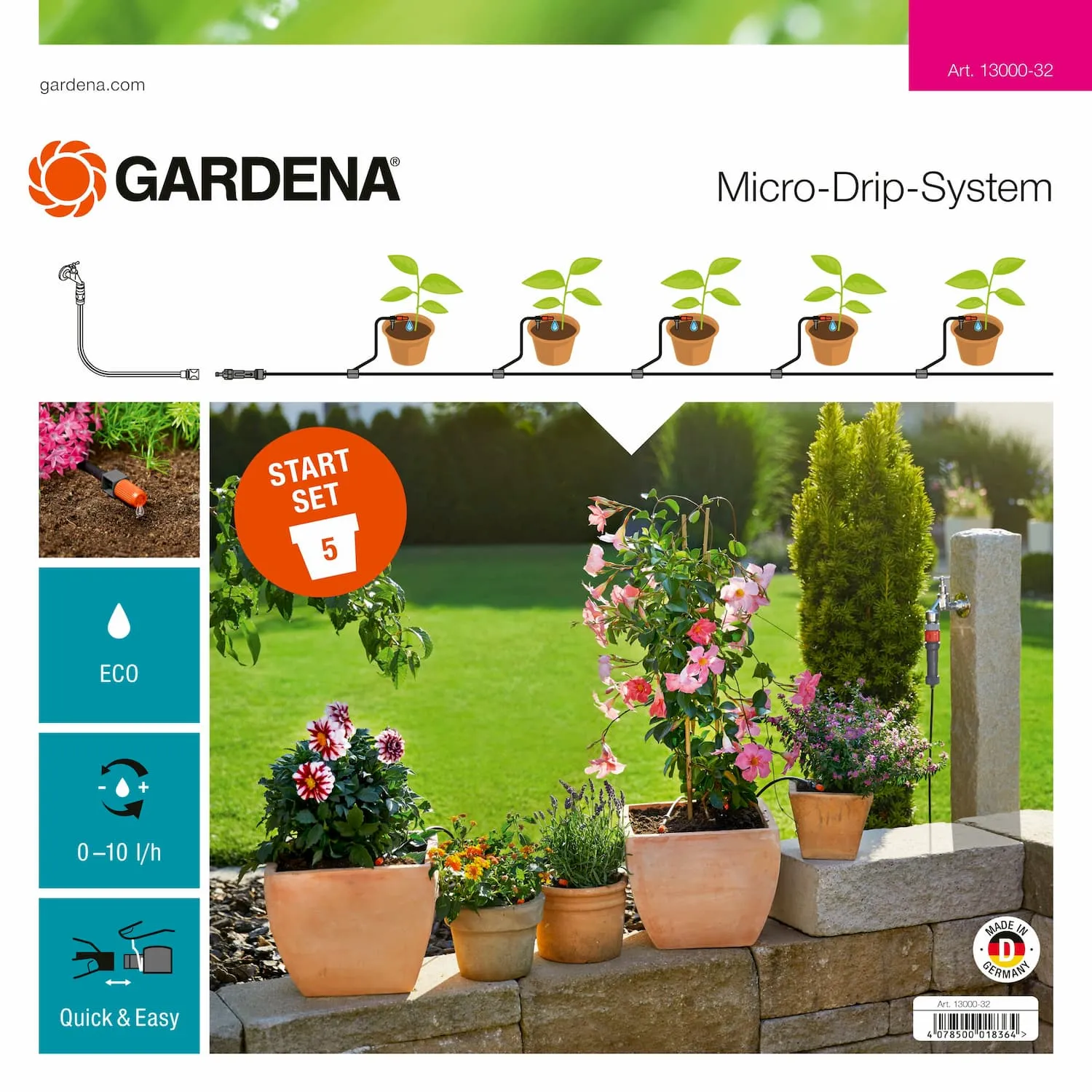 Gardena Start Set Flower Pots S