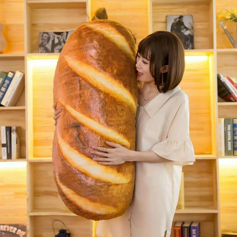 Giant Bread Plush Decorative Pillow