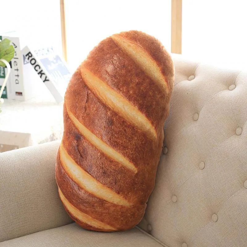 Giant Bread Plush Decorative Pillow