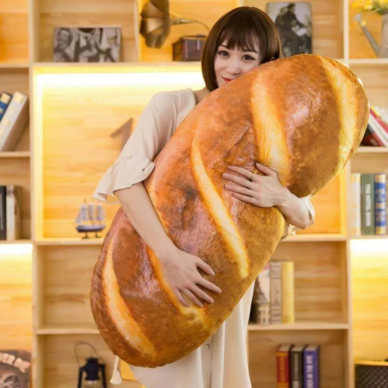 Giant Bread Plush Decorative Pillow