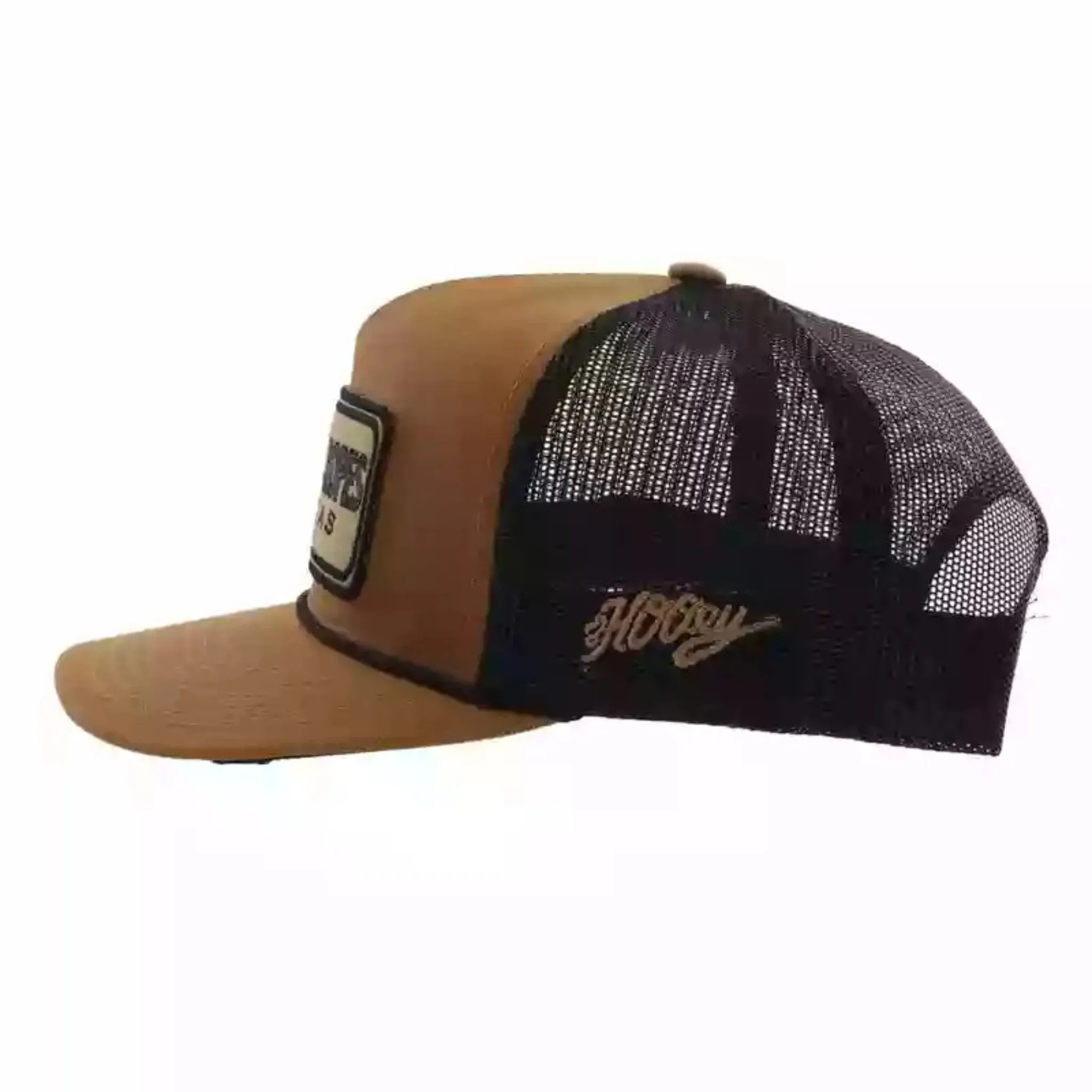 Hooey Dark Tan Black Patch Cap