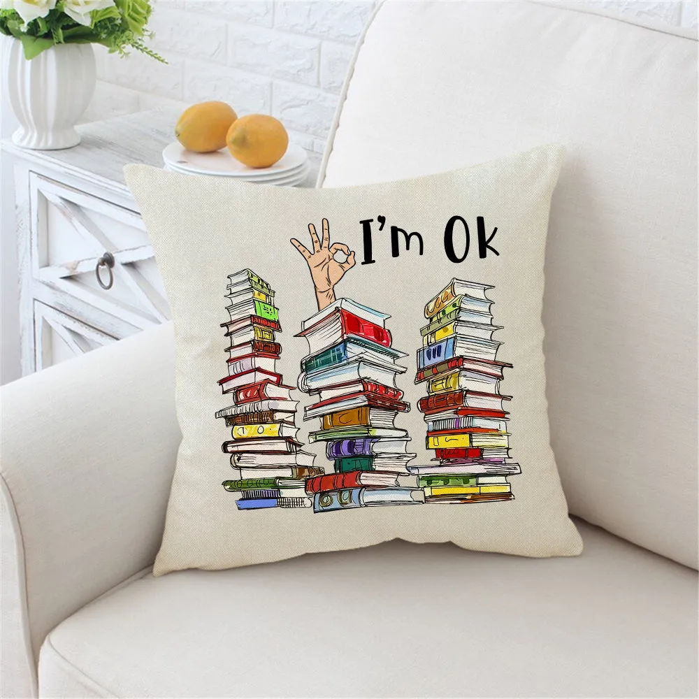 I'm OK It's Fine I'm Fine Everything's Fine Book Lovers Gift PILS73