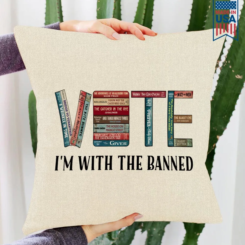 I'm With The Banned V Book Lovers Gift PIL551