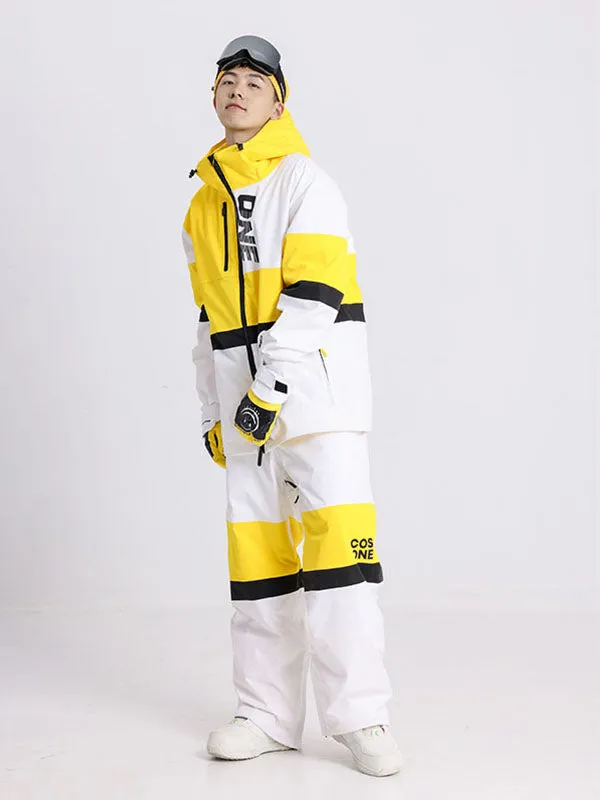 Men's Cosone Winter Forward Colorblock Snow Jacket & Pants Set