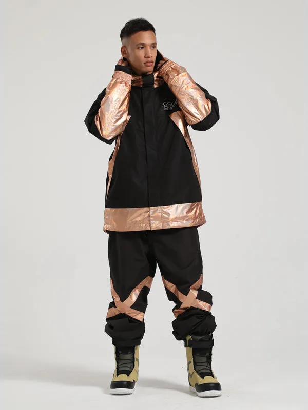 Men's Gsou Snow Glowing Snowboard Jacket & Pants Sets