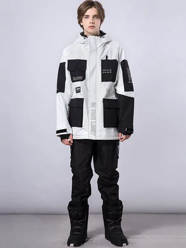 Men's RAWRWAR Winter Space Cargo Snowboard Jacket & Pants