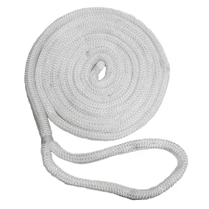 New England Ropes 1/2" x 25 Nylon Double Braid Dock Line - White [C5050-16-00025]