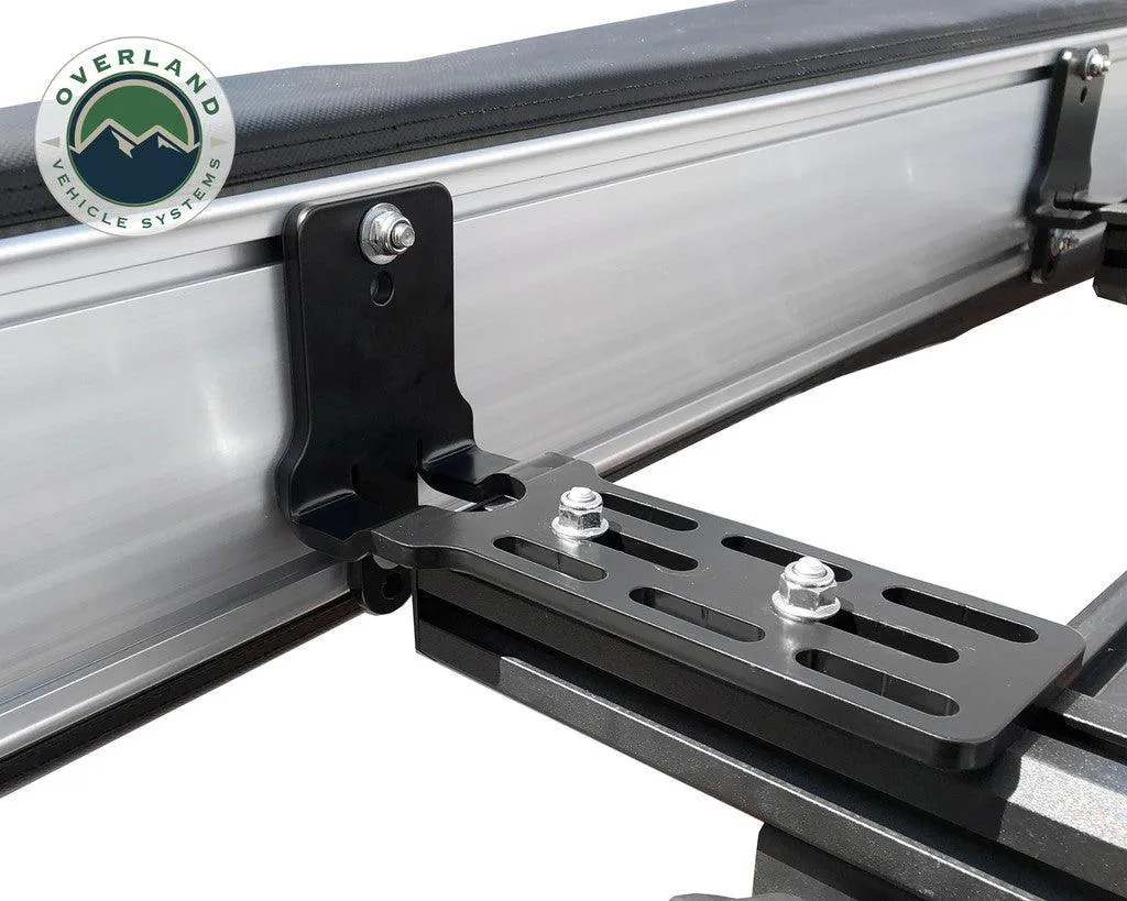 Overland Vehicle Systems 270 Passenger Side Awning with Bracket Kit for Mid - High Roofline Vans