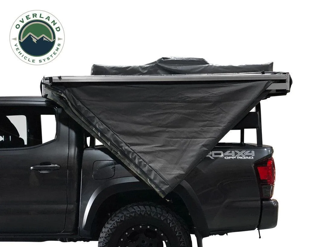 Overland Vehicle Systems 270 Passenger Side Awning with Bracket Kit for Mid - High Roofline Vans