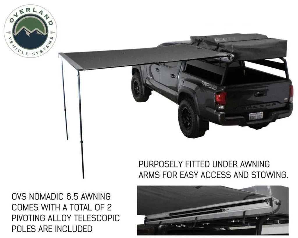 OVS Nomadic Awning 2.0 - 6.5' With Black Cover Universal