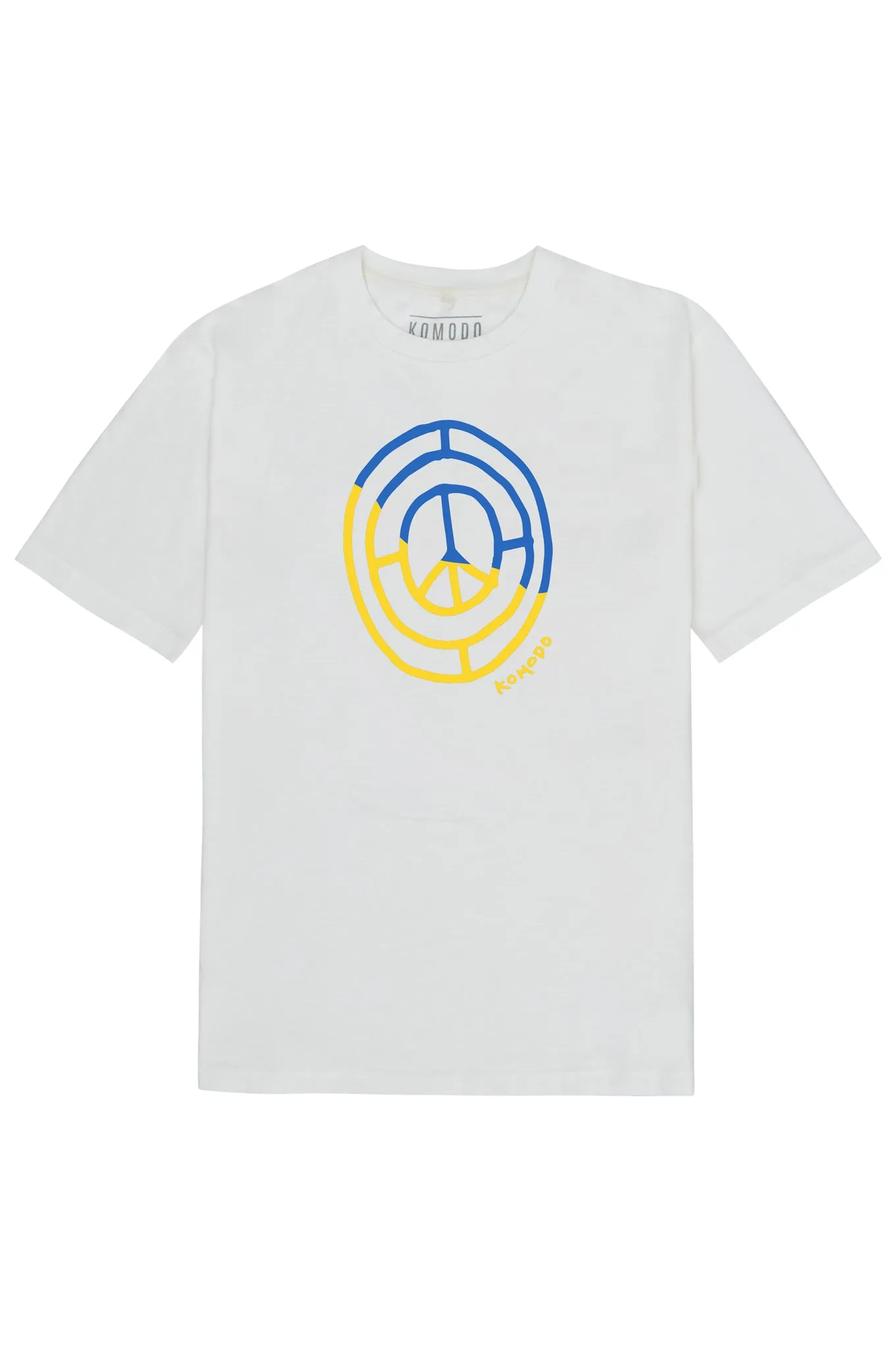 PEACE 4 UKRAINE Organic cotton womens tee - White