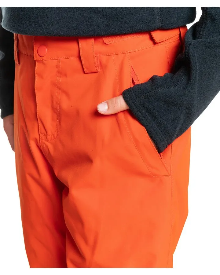 Quiksilver Estate Youth Snow Pant - Pureed Pumpkin - 2023