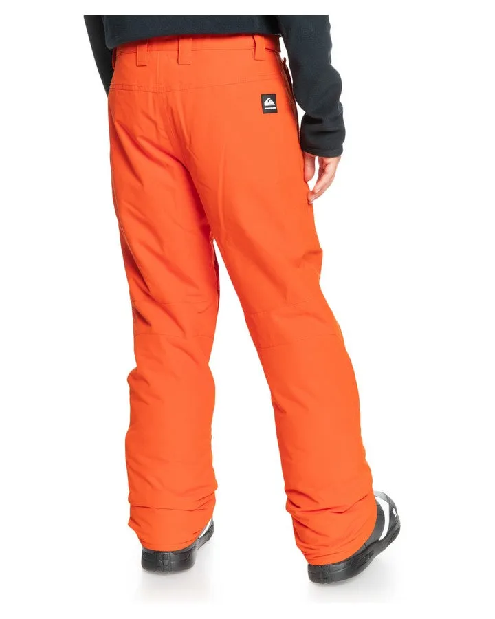 Quiksilver Estate Youth Snow Pant - Pureed Pumpkin - 2023