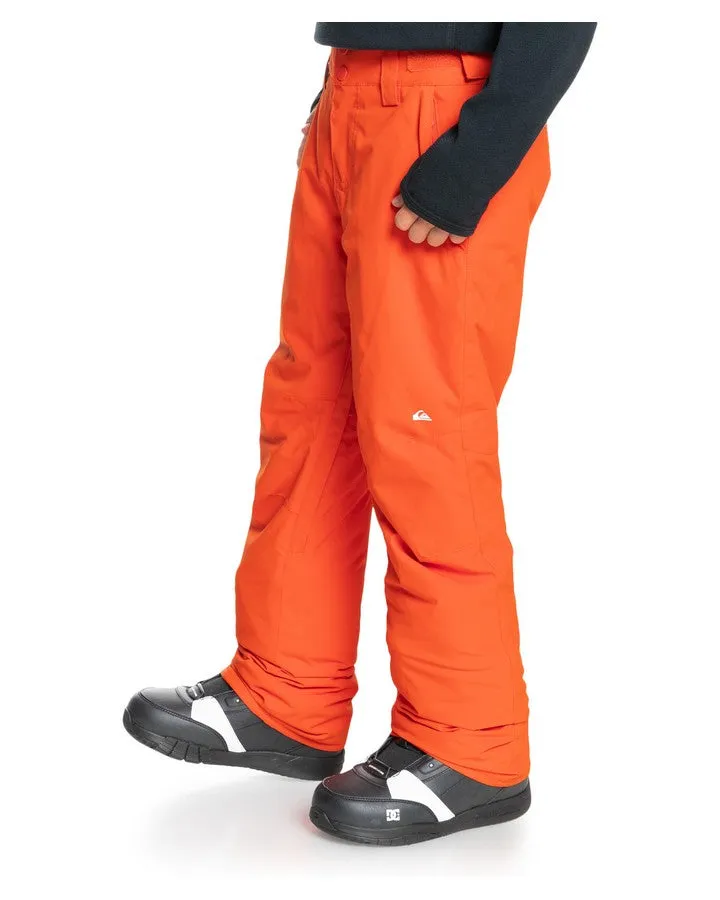 Quiksilver Estate Youth Snow Pant - Pureed Pumpkin - 2023