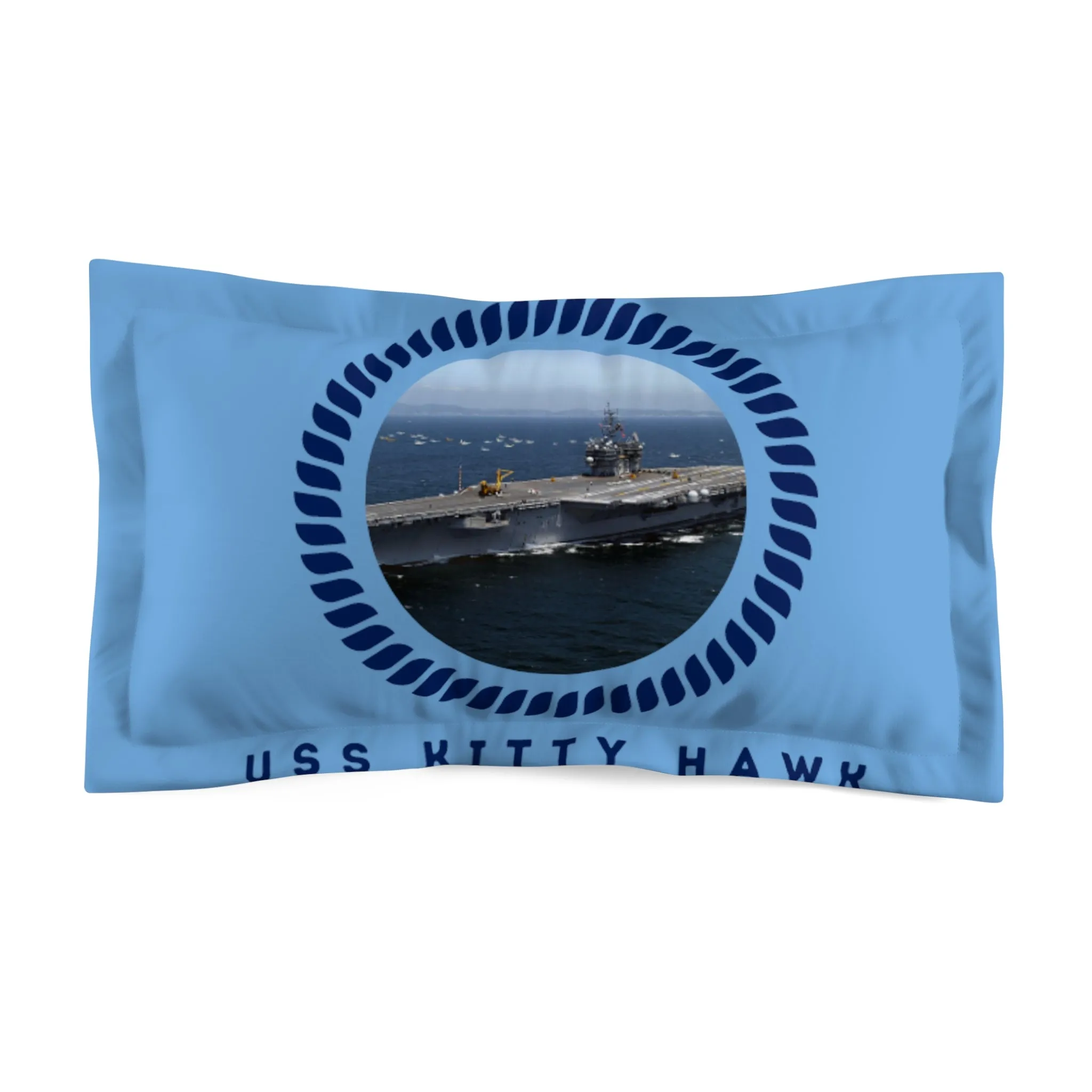 USS Kitty Hawk (CV-63) United States Ships POD Microfiber Pillow Sham