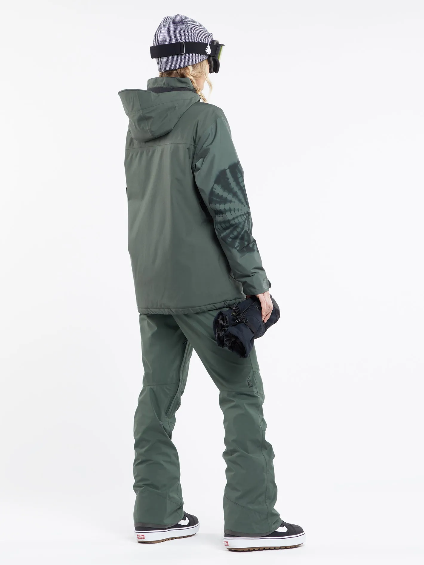 Womens Elm Stretch Gore Bib Overalls - Eucalyptus