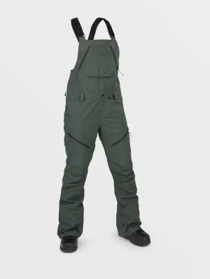 Womens Elm Stretch Gore Bib Overalls - Eucalyptus