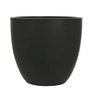 Woodlodge 44cm Black Polylite Egg Planter